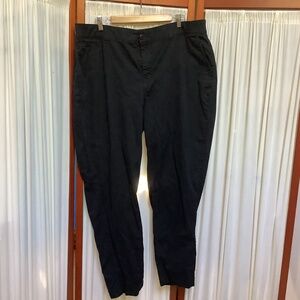 Lane Bryant Womens Black Casual Pants Cotton Stretch Size 20